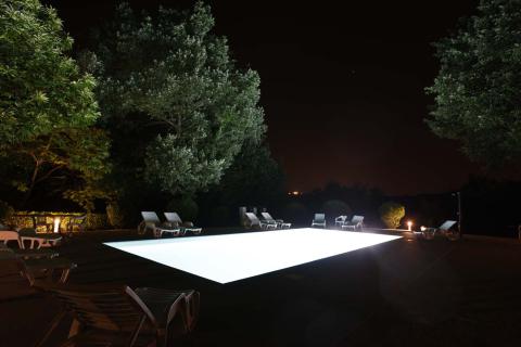 Verlicht zwembad