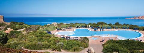 Zwembad op het resort.