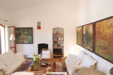 Gezellige huiskamer van Casa Pineddu