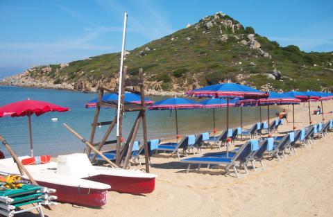 Vakantiehuizen met zwembad en strand Sardinie