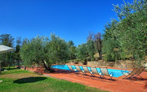 Agriturismo met appartementen tussen de wijngaarden Toscane | Tritt.nl