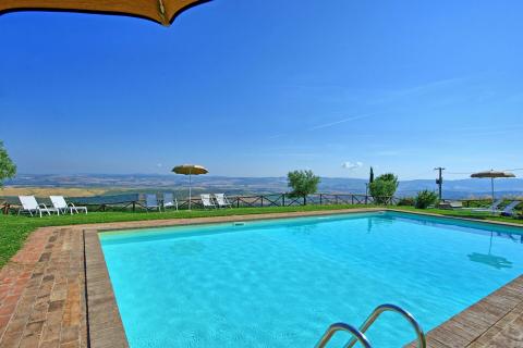 Ruime villa met 4 appartementen Val dOrcia Toscane