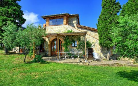 Villa met 4 appartementen Siena Toscane