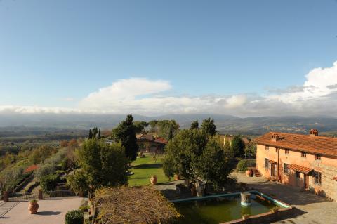 Uitzicht vanaf Fattoria La Piazza