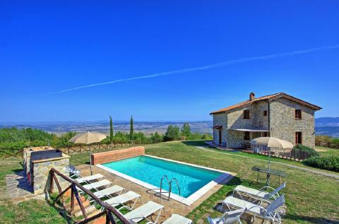 Vrijstaand vakantiehuis Val d'Orcia Toscane