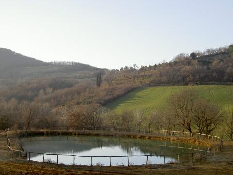 Natuurlijke waterplaats bij de villa