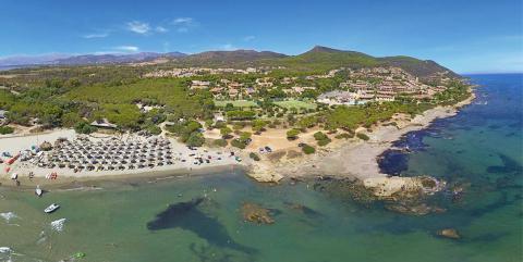 Vakantiepark aan het strand Sardinie