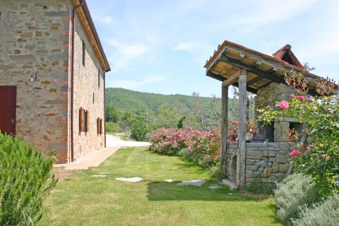 Vakantiewoning op groot perceel in Toscane.