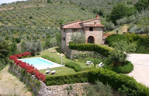 Villa met panoramische ligging Arezzo