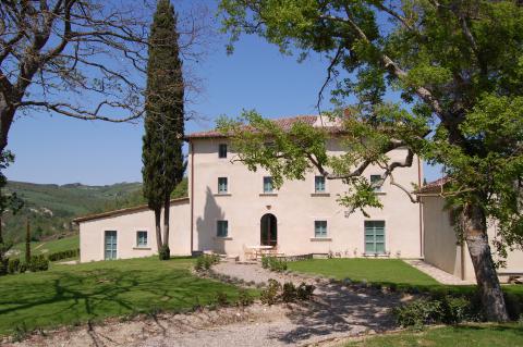 Luxe villa zwembad, tennisbaan, bij Siena  Toscane