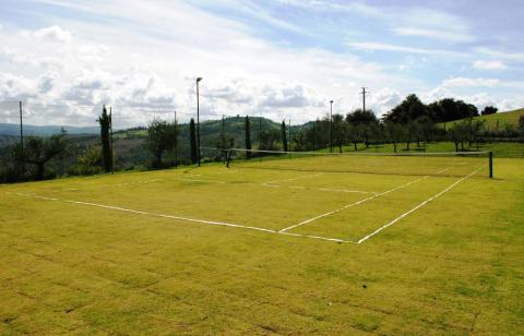 Luxe villa zwembad, tennisbaan, bij Siena  Toscane