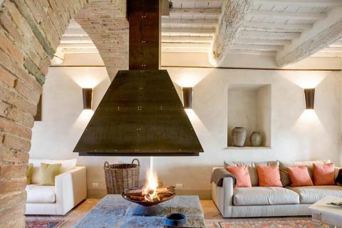 Luxe villa zwembad, tennisbaan, bij Siena  Toscane