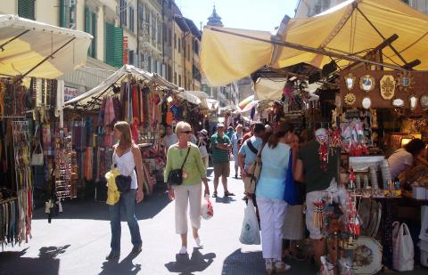 Naar de markt in Toscane!