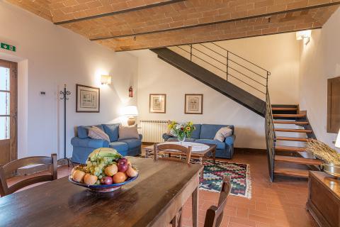 Mooi landgoed met appartementen Crete Senesi, Toscane |