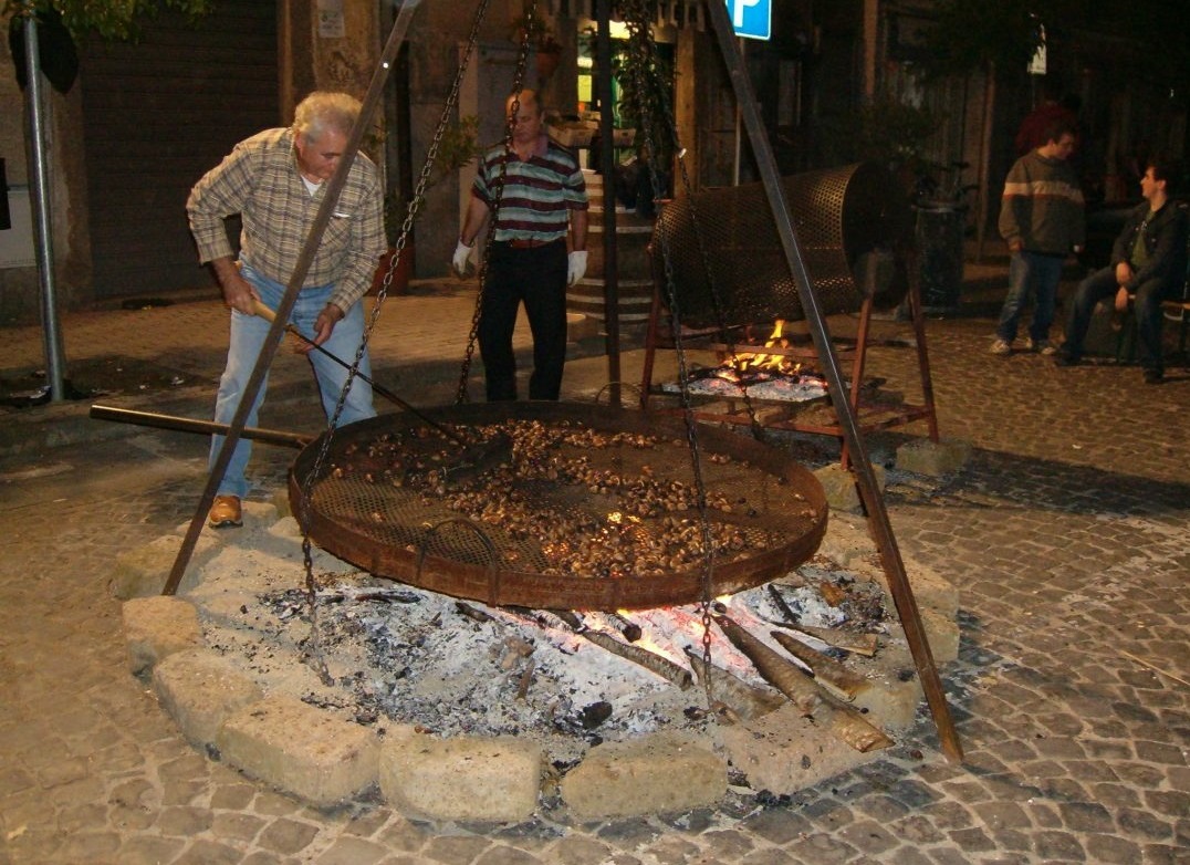 Italie kastanjes poffen