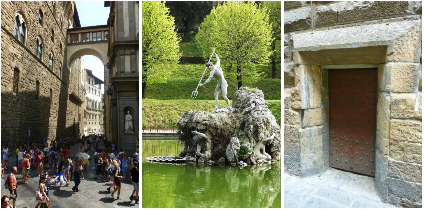 1.Corridoio - 2.Boboli - 3.Porta Duca d'Atene