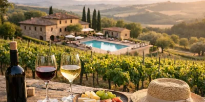 Book an overnight stay at a wine estate in Italy